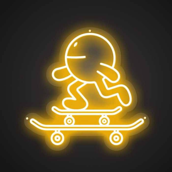 Neon Visual of the Rolling Deck