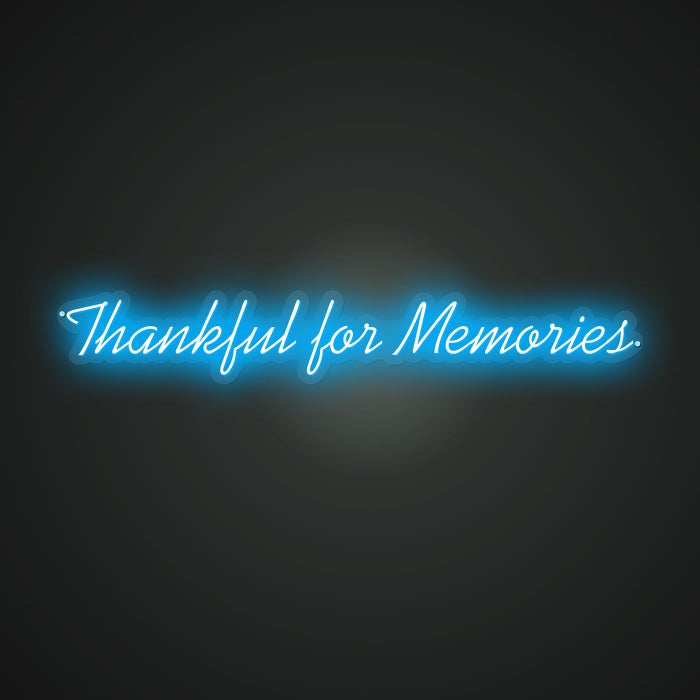 Neon Lightboard for Memory Thanks