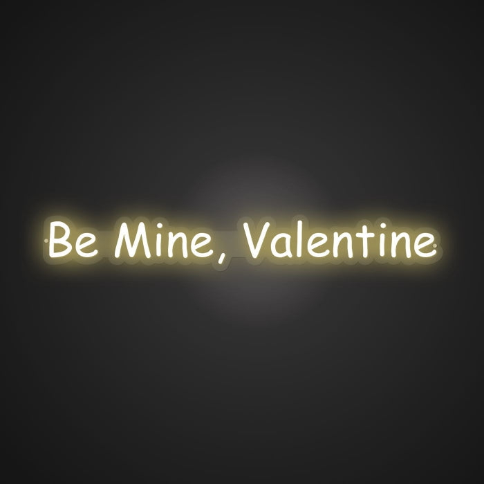 Shimmering Neon Romantic Entreaty Sign