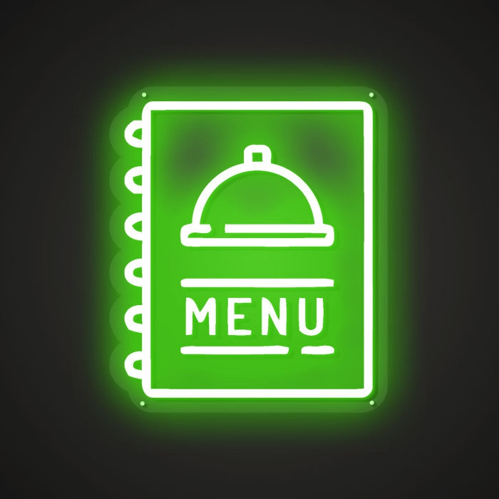 Menu Neon Sign of Tastes