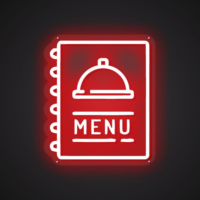 Neon Visual of Dining Options
