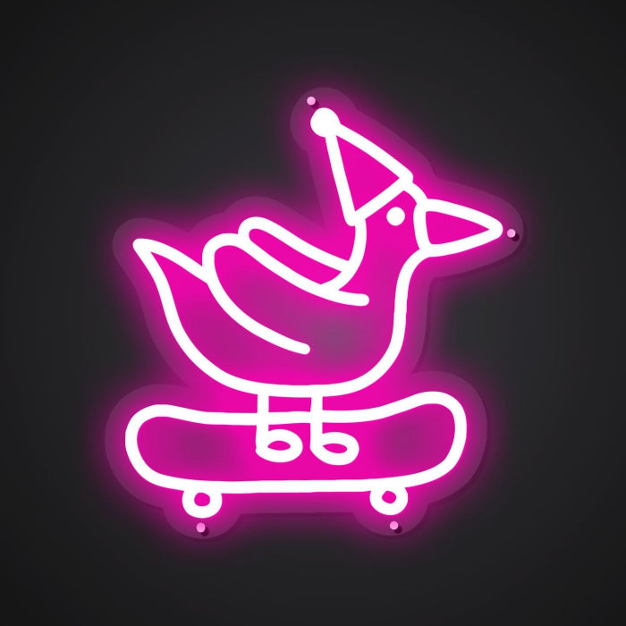 skateboarding-duck-animal-lover-neon-sign