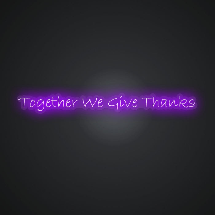 Neon Emblem of Shared Thanks