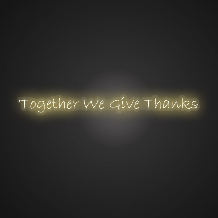 Shimmering Neon Family Thanksgiving Showcase
