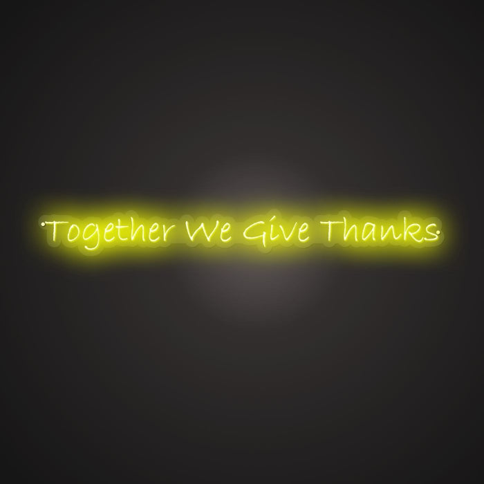 Dazzling Neon Community Gratitude Sign