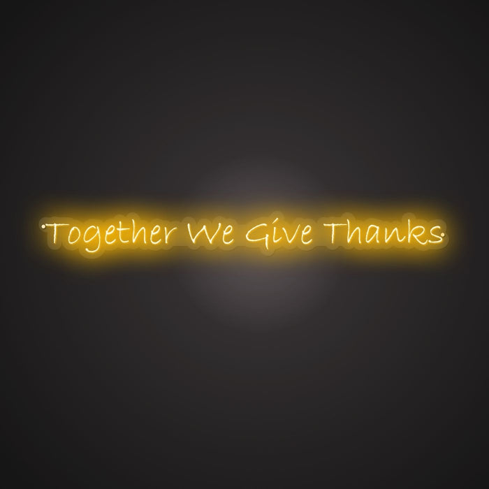 Neon Visual of United Thanks