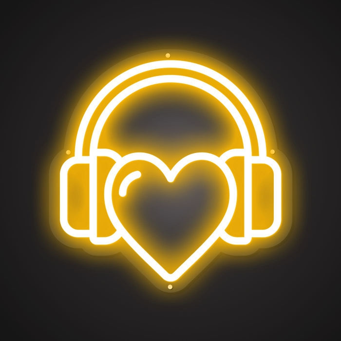 Neon Visual of the Treasured Earpiece