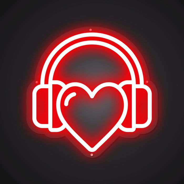 Radiant Neon Beloved headphones Glow