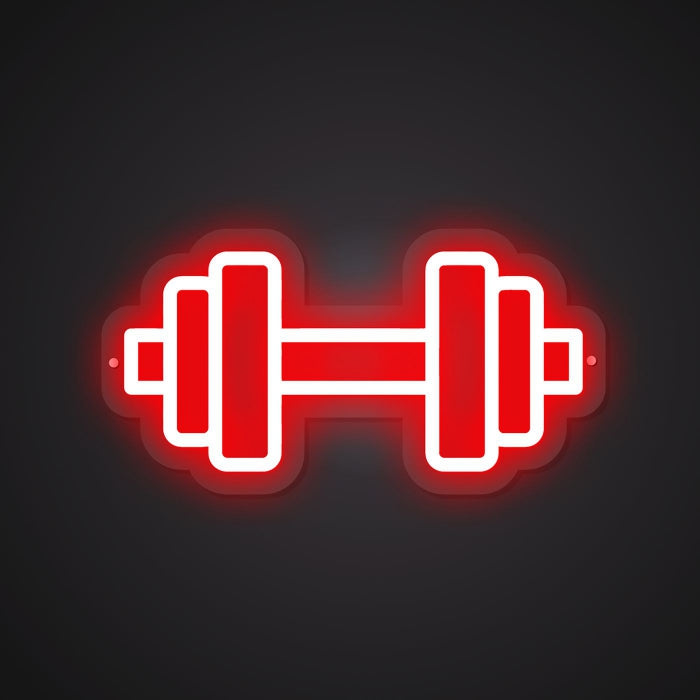 Radiant Neon Dumbbell Glow