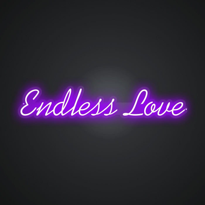 Neon Emblem of Limitless Love Sign
