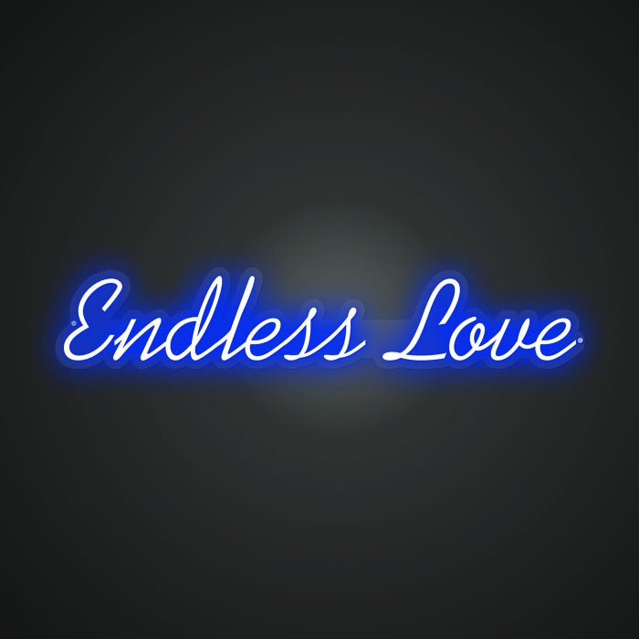 Neon Emblem of Perpetual Love Sign