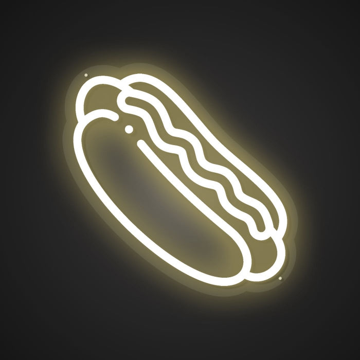 Illuminated Hot Dog Neon Temptation