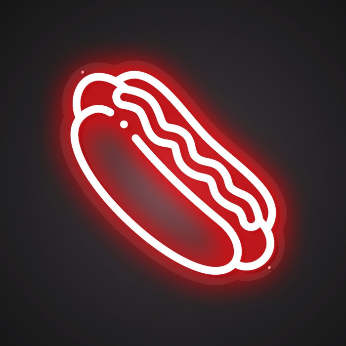 Neon Visual of Grilled Goodness