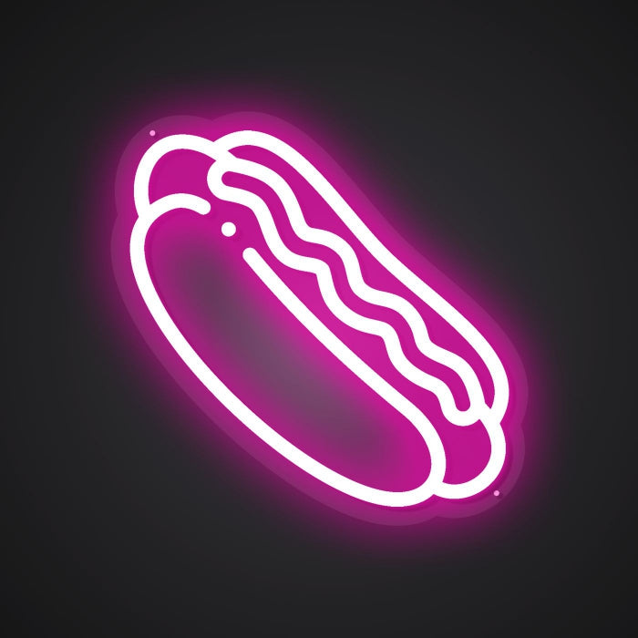 Radiant Neon Hot Dog Glow