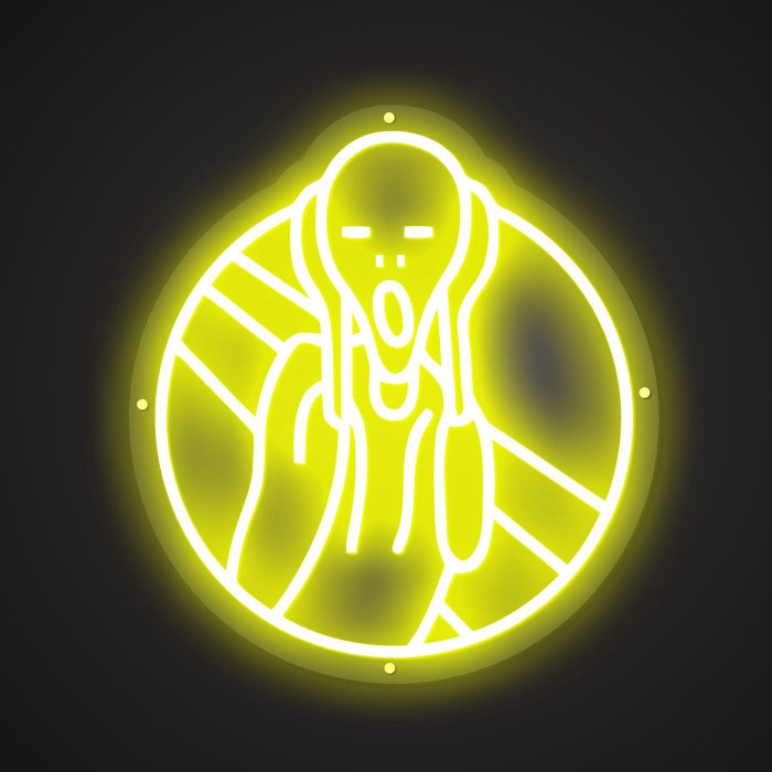 Dazzling Neon Psychic Scream Sign