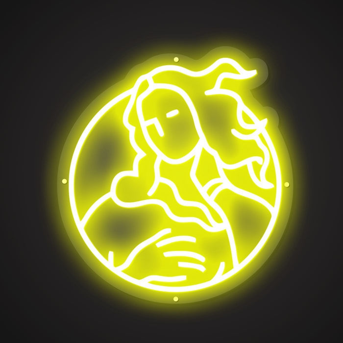 Dazzling Neon Refined Femininity Sign