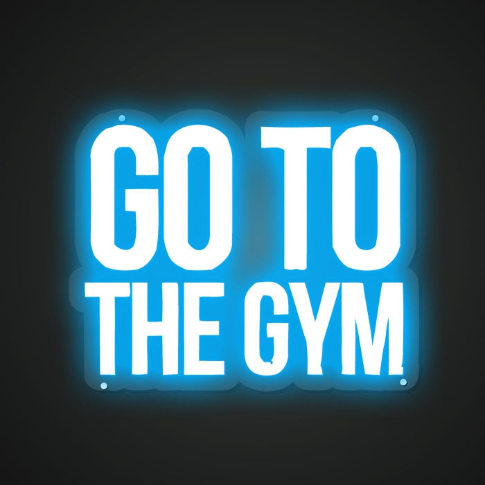 Go to the Gym Neon Illumination of Energy