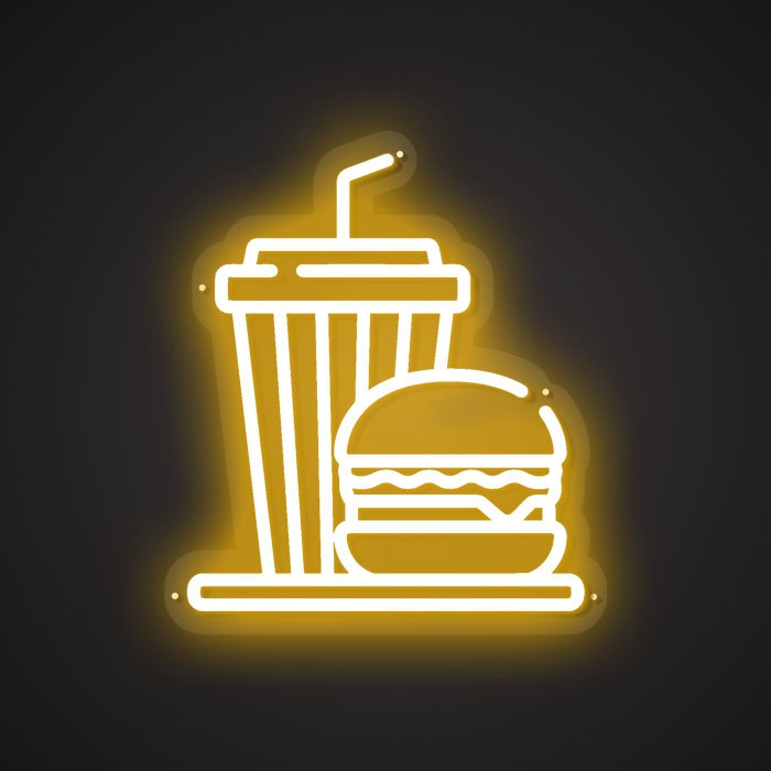 Dazzling Neon Meal Deal Sign