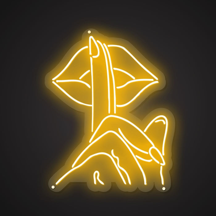 Neon Visual of the Silent Request