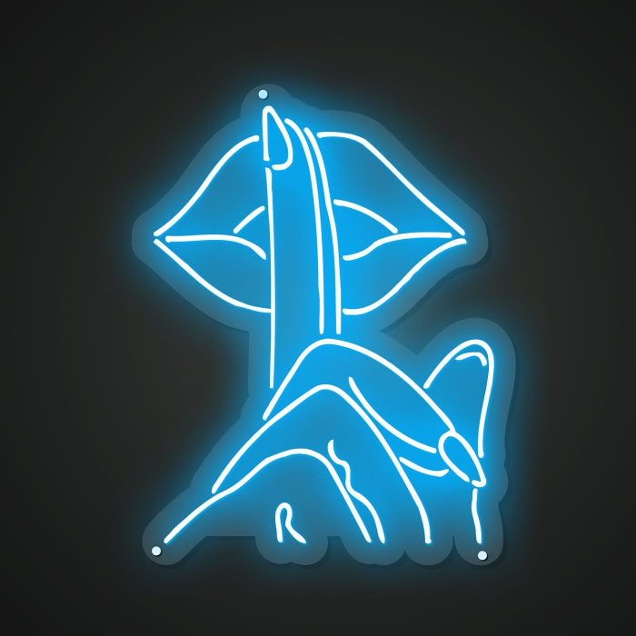Don't speak Neon Illumination of Quiet