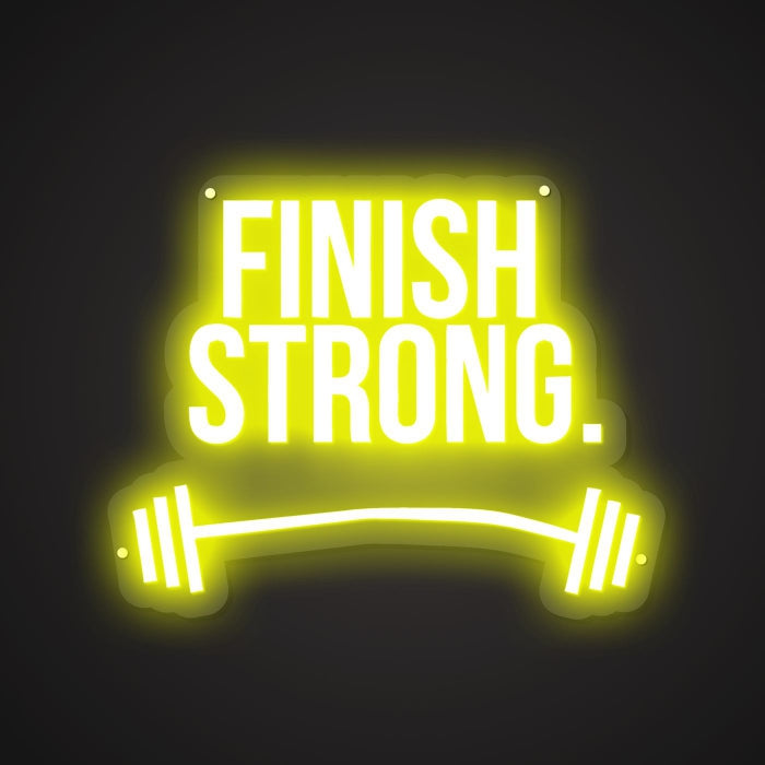 Dazzling Neon Resilient End Sign