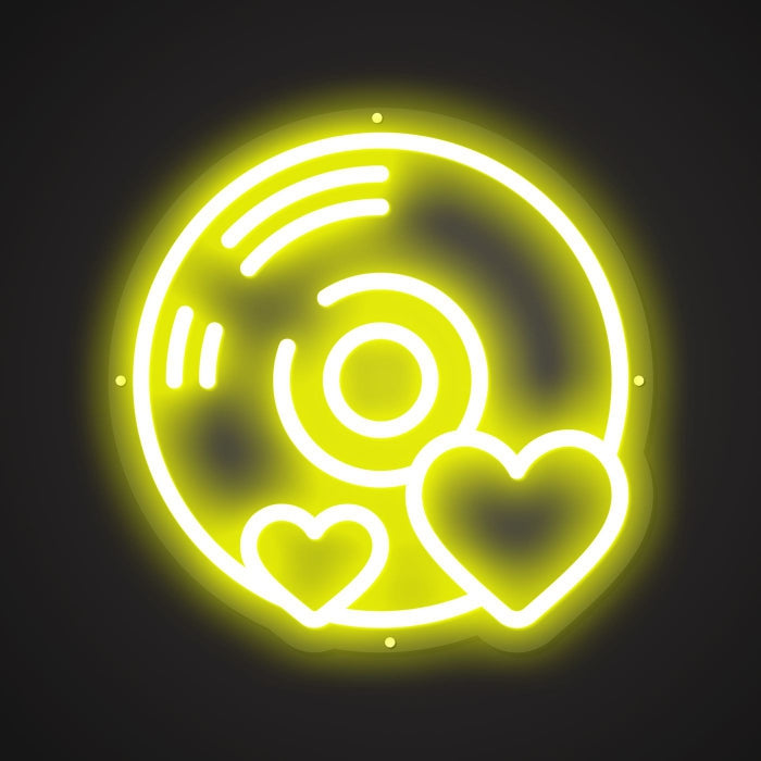 Dazzling Neon Track Recording Sign