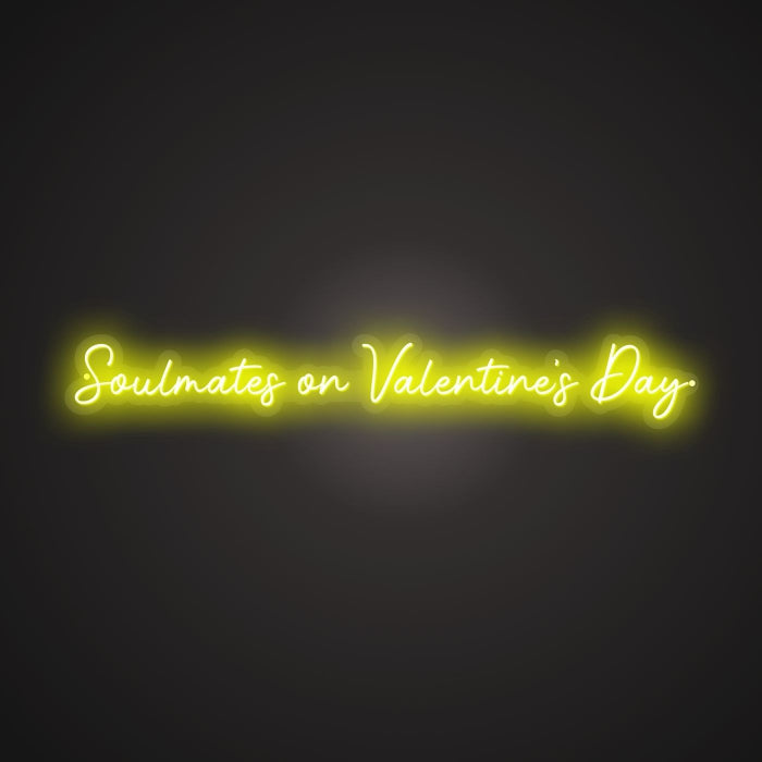 Shimmering Neon Twin Flames Sign