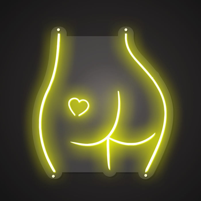 Dazzling Neon Sensual Outline Sign