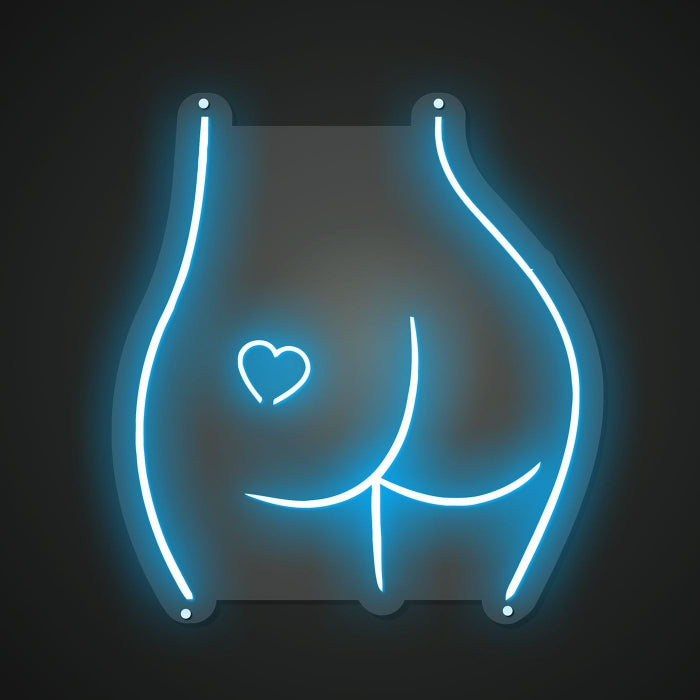 Buttock line Neon Illumination of Form