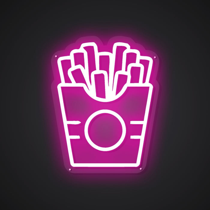 Radiant Neon French Fry Glow