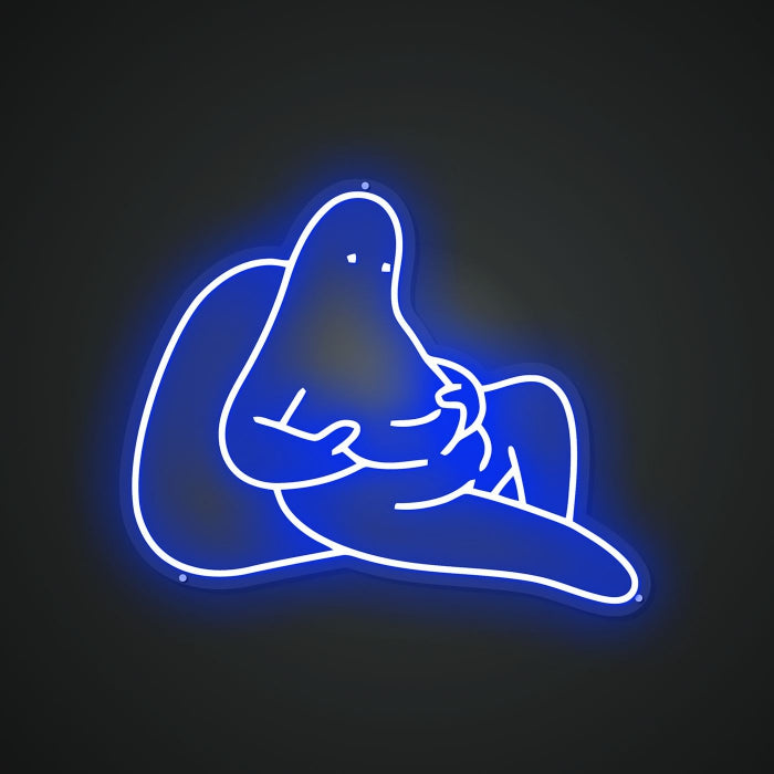 Neon Lightboard for Loving Hugs