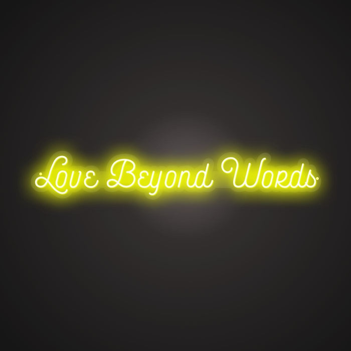 Dazzling Neon Wordless Adoration Sign