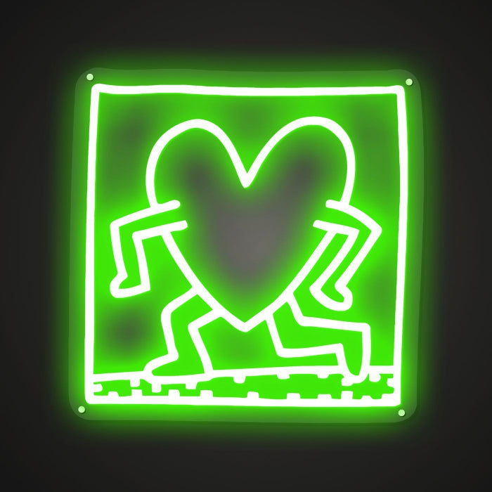 Neon Lightboard for Passionate Heartbeats