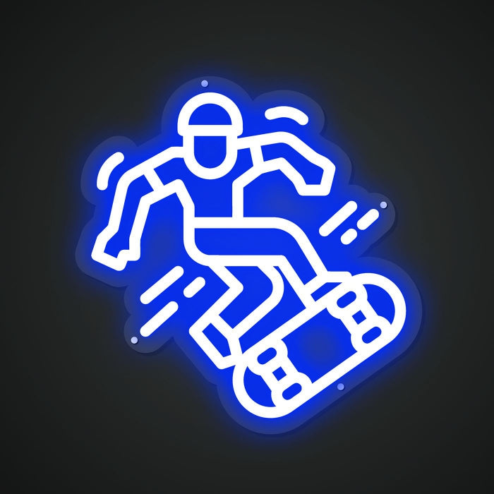 Neon Lightboard for Skateboarding Moves