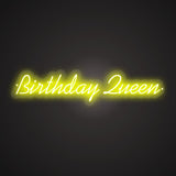 Birthday Queen Neon Sign