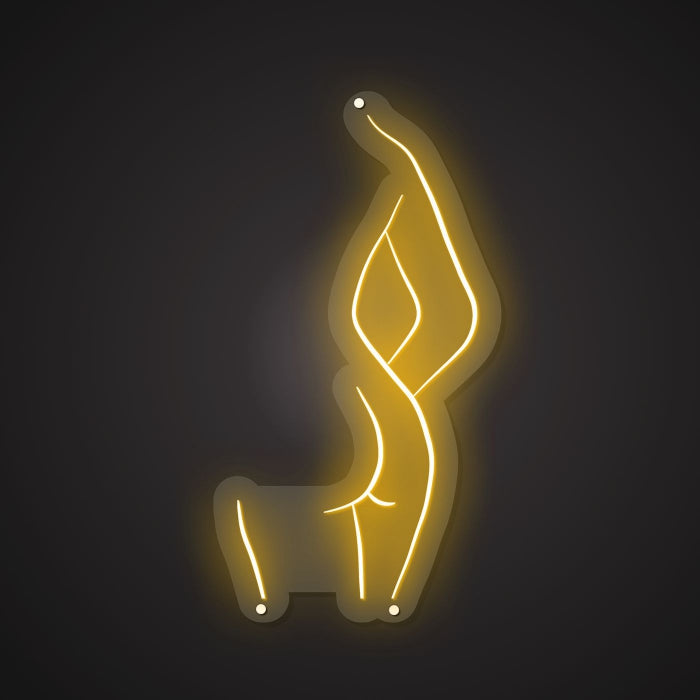 Dazzling Neon Sophisticated Stroke Sign