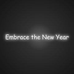 Illuminated Embrace the New Year Neon Enthusiasm