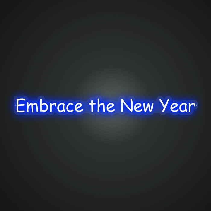 Neon Lightboard for New Year Welcomes