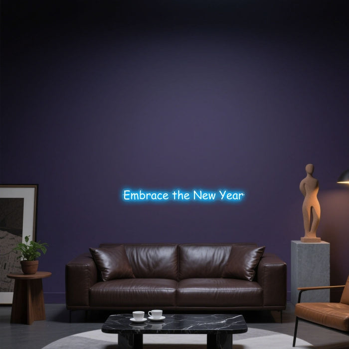 Glowing Neon Open-armed Welcome Display