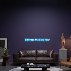 Glowing Neon Open-armed Welcome Display