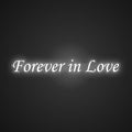 Neon-entwined Forever in Love Sign