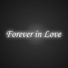 Neon-entwined Forever in Love Sign