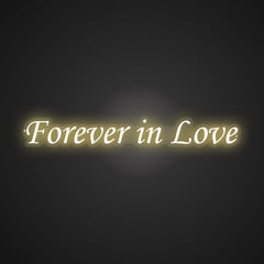 Illuminated Forever in Love Neon Commitment