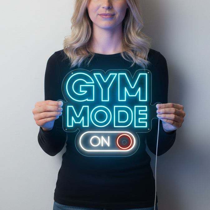 Gym Mode On Neon Signs