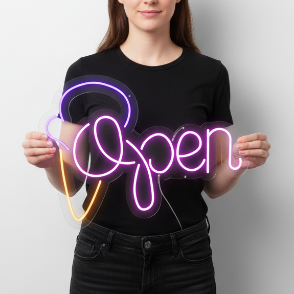 Ice Cream Open Neon Signs