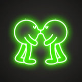 Küss dich Neonschild