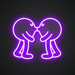 Neon Emblem of Passionate Expression