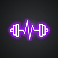Neon Emblem of Heavy Lifting