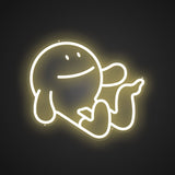 Seien Sie müde zu Neon-Zeichen