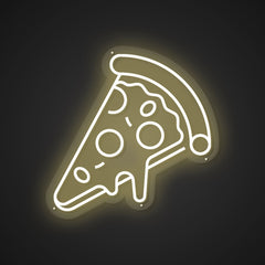 Neon Emblem of Heavenly Pizza